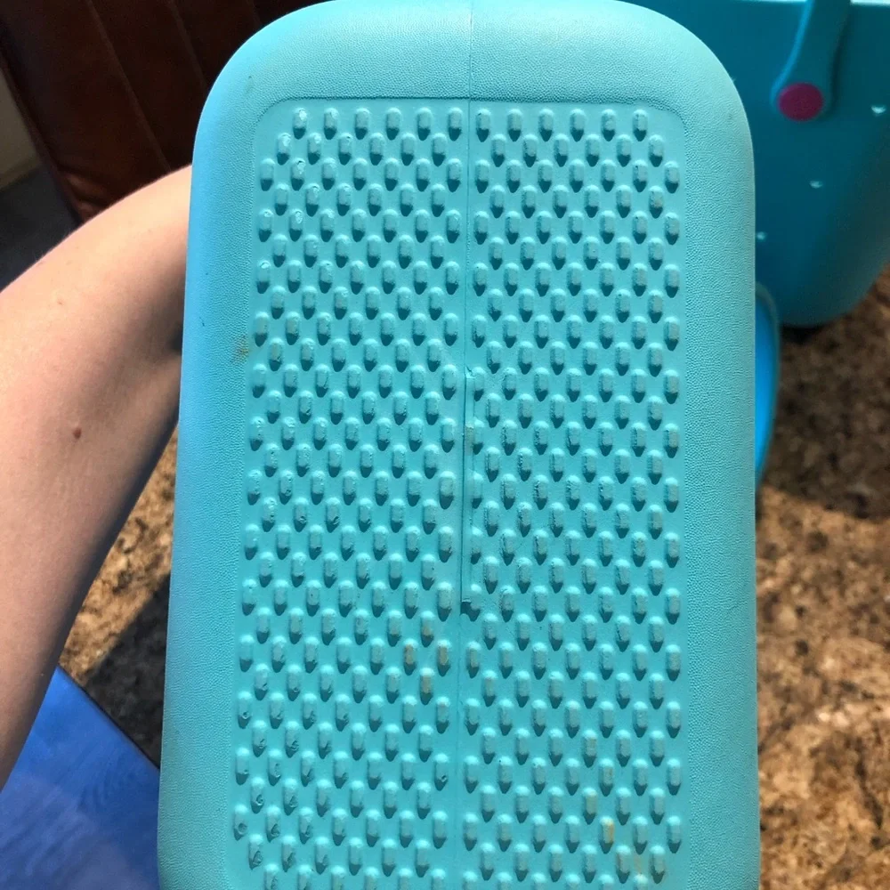 Barbie Turquoise Blue Tote with Pink Logo Accents